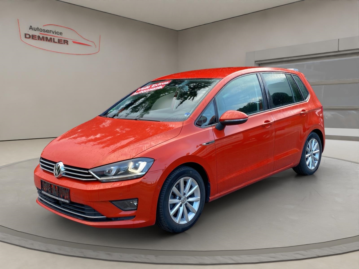 VW Golf Sportsvan VII, Climatronic, Standheizung, AHK, Tempomat, Sitzheizung, habanero orange metallic