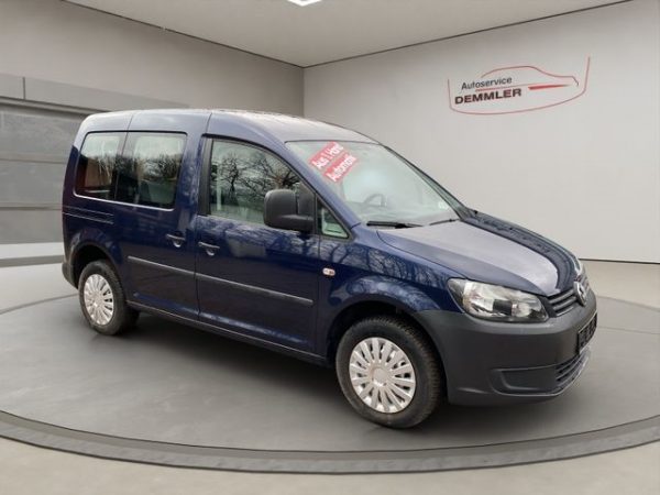 VW Caddy Klima, Parksensoren, Anhängerkupplung, night blue metallic (blau) – Bild 2