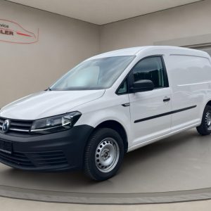 VW Caddy Maxi, Klima, AHK, Tempomat, PDC, Regalsystem, candy-weiß