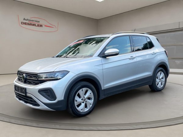VW T-Cross 1.0 TSI Life EU6e, LED, Climatronic, Tempomat, PDC, ACC, reflexsilber metallic