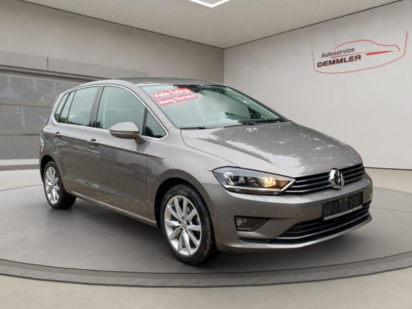 VW Golf Sportsvan VII Highline, Xenon, Climatronic, Sitzheizung, PDC, limestone grey metallic (grau) – Bild 3