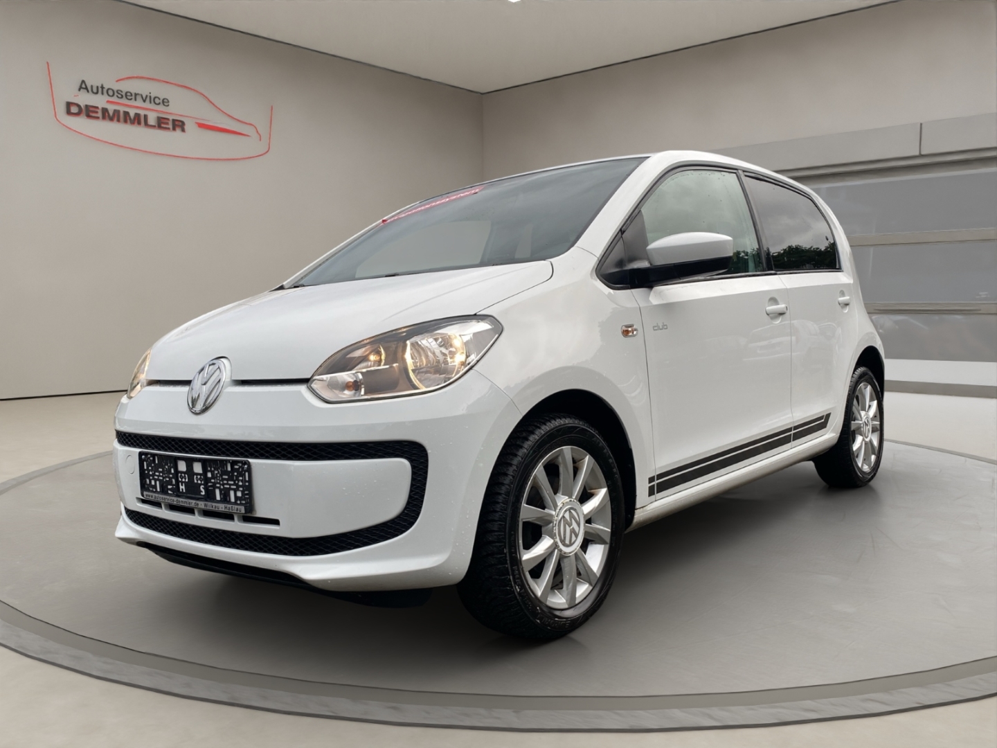 VW up! club 1.0, Klimaanlage, Navi, Radio MP3, pure white (weiss)