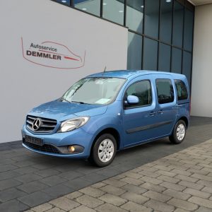 Mercedes-Benz Citan CDI lang, Klima, Anhängerkupplung, NSW, kornelitblau metallic