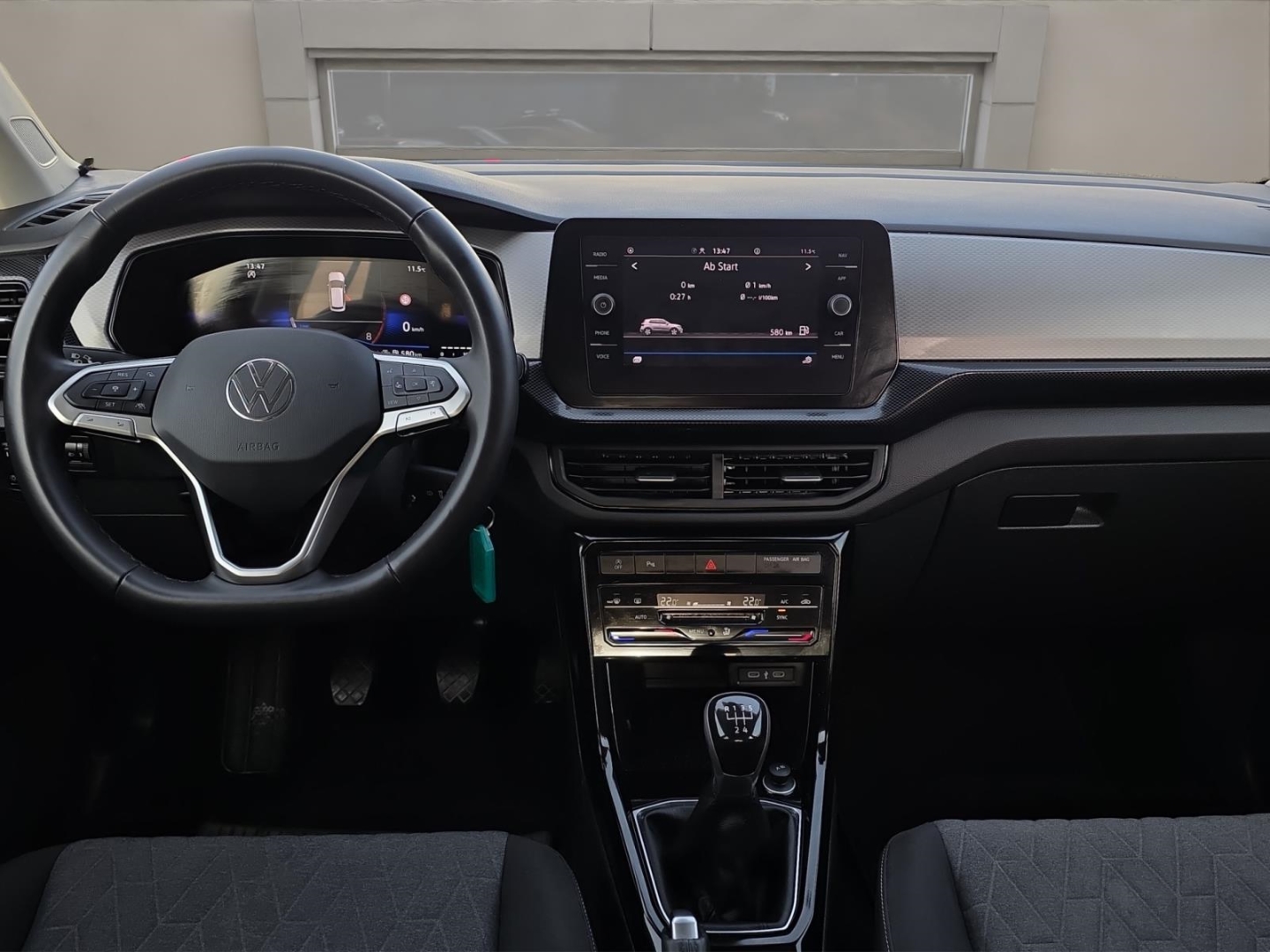 VW T-Cross 1.0 TSI Life, LED, Climatronic,ACC,PDC,Tempomat, deep black perleffekt (schwarz) – Bild 11