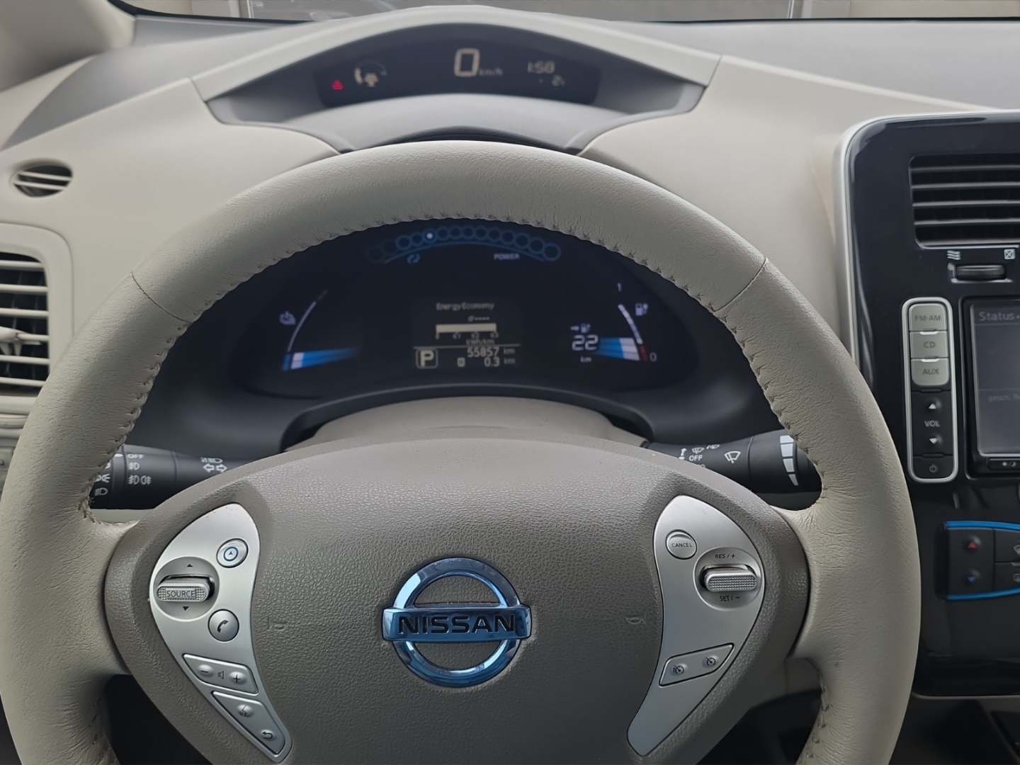 Nissan Leaf Klimaautomatik, Sitzheizung, Navi, Tempomat, white pearl (m) (weiss) – Bild 15