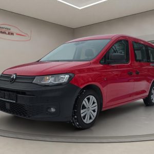 VW Caddy Maxi 2.0 TDI, 7 Sitzer, Navi, AHK, Winter-P.,ACC, rot