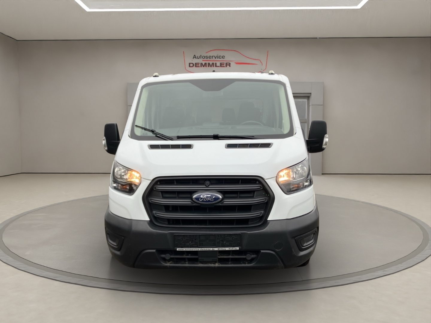 Ford Transit Pritsche L2 Doppelkabine, Klima, AHK, frost-weiß – Bild 2