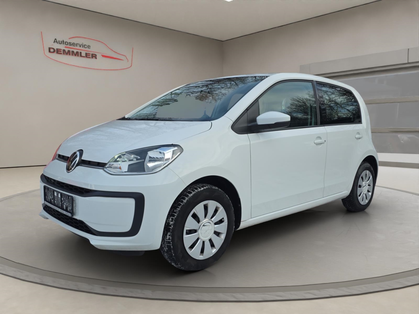 VW up! 1.0, Klima, Tempomat, R.-Kamera, Parksensoren, pure white (weiss)