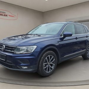VW Tiguan 2.0 TDI, Navi,Climatronic,ACC,AHK,PDC,Sitzheizung, atlantic blue metallic (blau)