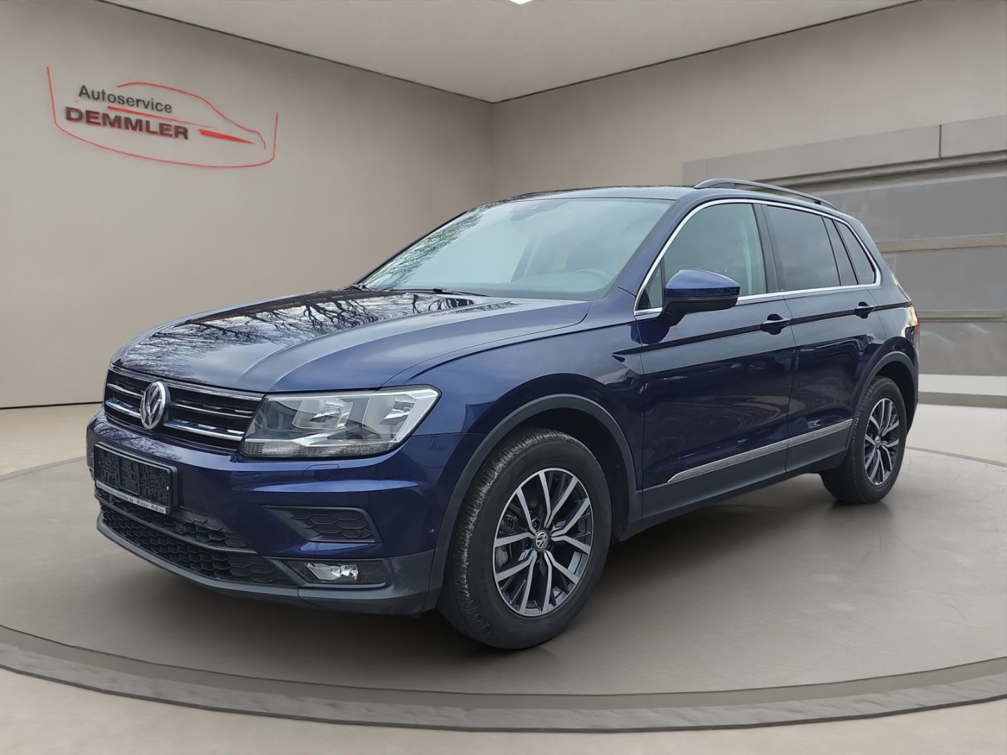 VW Tiguan 2.0 TDI, Navi,Climatronic,ACC,AHK,PDC,Sitzheizung, atlantic blue metallic (blau)