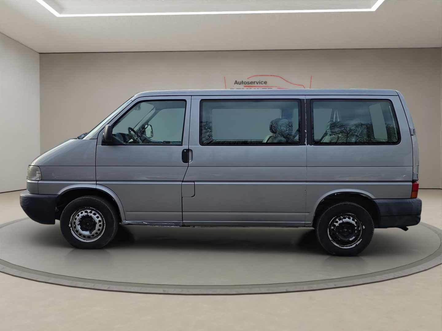 VW T4 Caravelle 2.5 TDI, Klimaautomatik, AHK,ohne Gewährleistung, silbergrau metallic – Bild 8