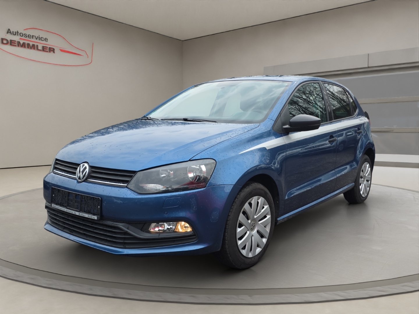 VW Polo Trendline 1.0,Klima,Sitzheizung,Parksensoren, blue silk metallic (blau) – Bild 3