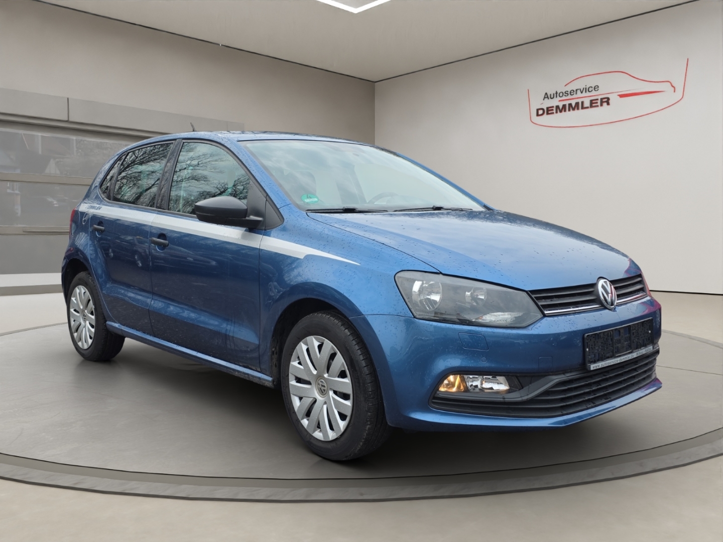 VW Polo Trendline 1.0,Klima,Sitzheizung,Parksensoren, blue silk metallic (blau) – Bild 5