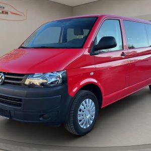 VW Transporter T5 lang ,Klima, Tempomat,Berganfahrass.,Kollisionswarner, rot