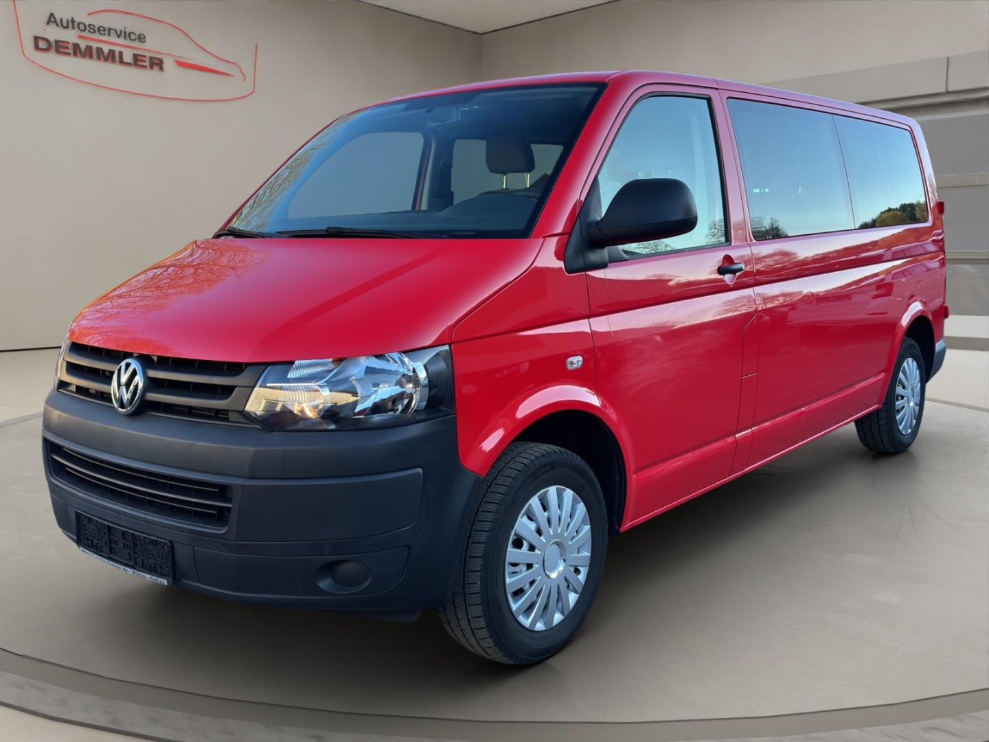 VW Transporter T5 lang ,Klima, Tempomat,Berganfahrass.,Kollisionswarner, rot