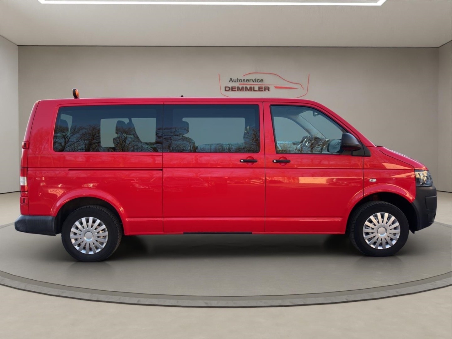 VW Transporter T5 lang ,Klima, Tempomat,Berganfahrass.,Kollisionswarner, rot – Bild 4