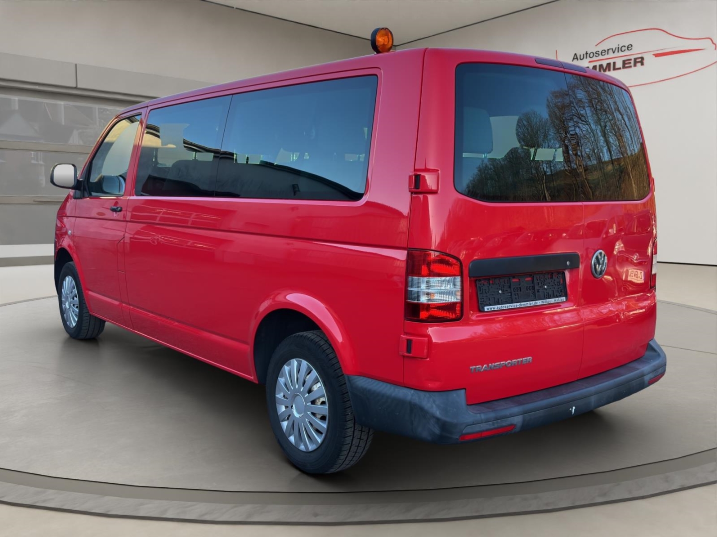VW Transporter T5 lang ,Klima, Tempomat,Berganfahrass.,Kollisionswarner, rot – Bild 7
