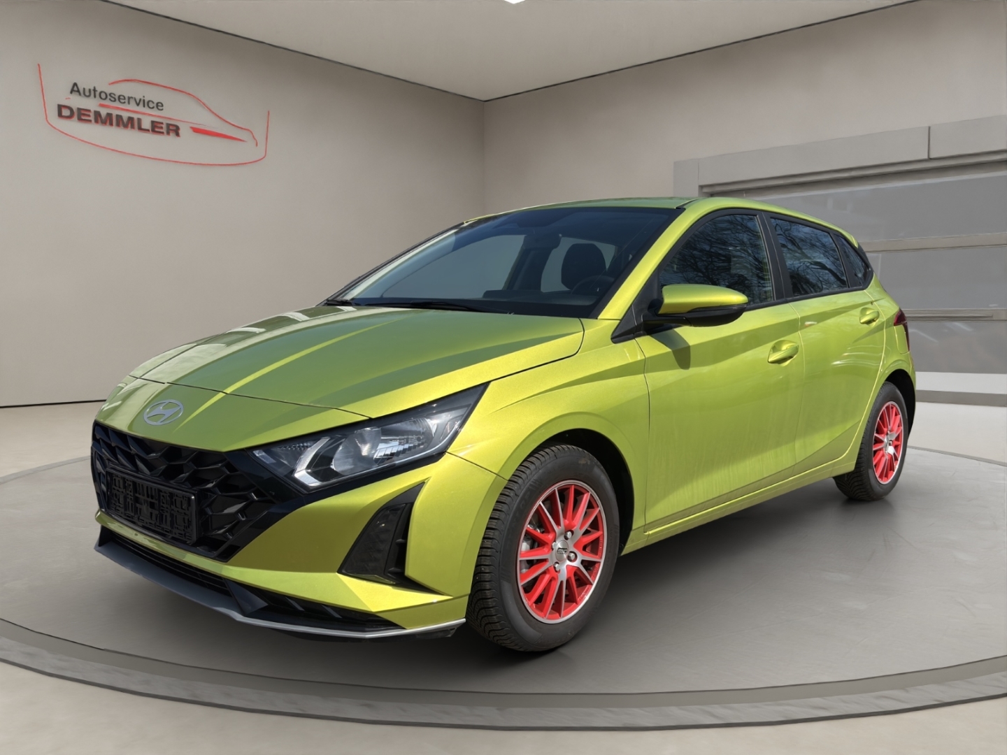 Hyundai i20 1.0,Automatik,Navi,Klima,Tempomat,Sitzheizung,PDC, lucid lime / met (gelb)