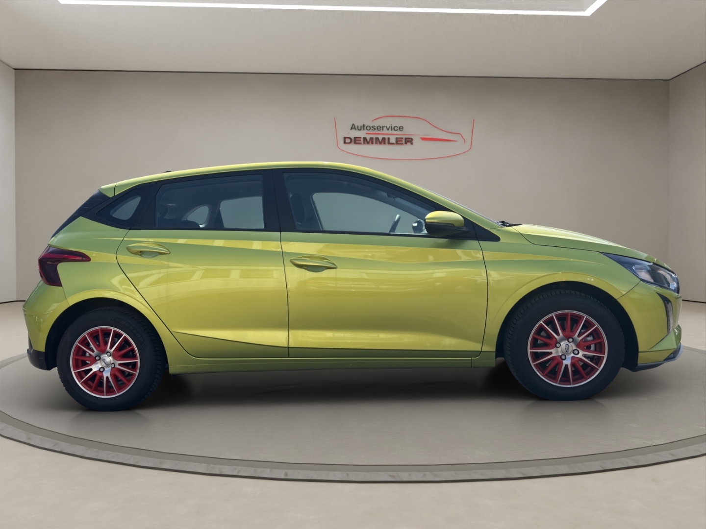 Hyundai i20 1.0,Automatik,Navi,Klima,Tempomat,Sitzheizung,PDC, lucid lime / met (gelb) – Bild 4