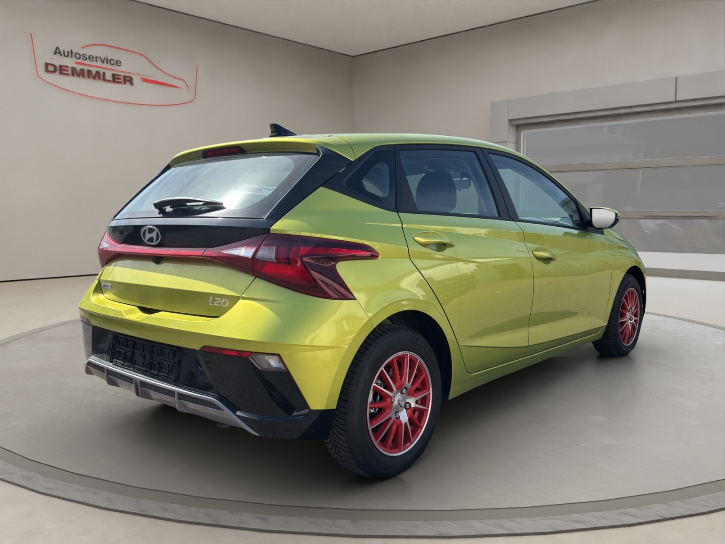 Hyundai i20 1.0,Automatik,Navi,Klima,Tempomat,Sitzheizung,PDC, lucid lime / met (gelb) – Bild 5