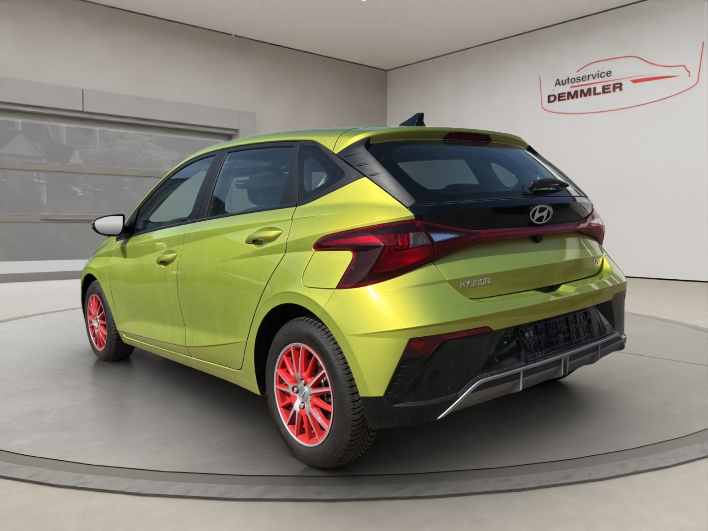 Hyundai i20 1.0,Automatik,Navi,Klima,Tempomat,Sitzheizung,PDC, lucid lime / met (gelb) – Bild 7