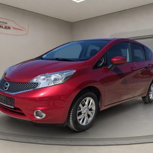 Nissan Note Acenta 1.2, Klimaautomatik, Tempomat, Regensensor, force red metallic (rot)