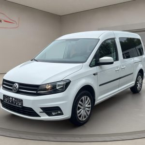 VW Caddy Maxi, Navi,Klima,Tempomat,Sitzheizung,Parksensoren, candy-weiß