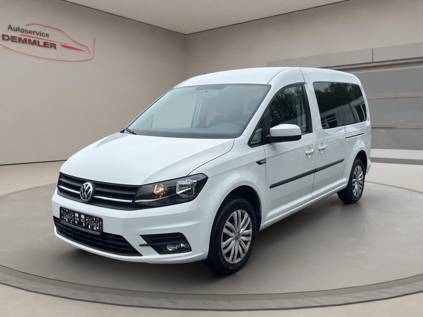 VW Caddy Maxi, Navi,Klima,Tempomat,Sitzheizung,Parksensoren, candy-weiß