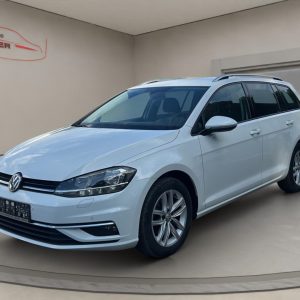 VW Golf VII 2.0 TDI, ACC,AHK,Navi,Climatronic,Winter-P.,Tempomat, pure white (weiss)